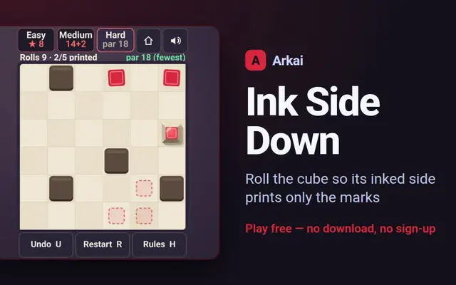 Ink Side Down game preview